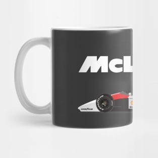 Ayrton Senna's McLaren Honda MP4/6 Illustration Mug